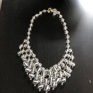 Jcrew clear bauble necklace